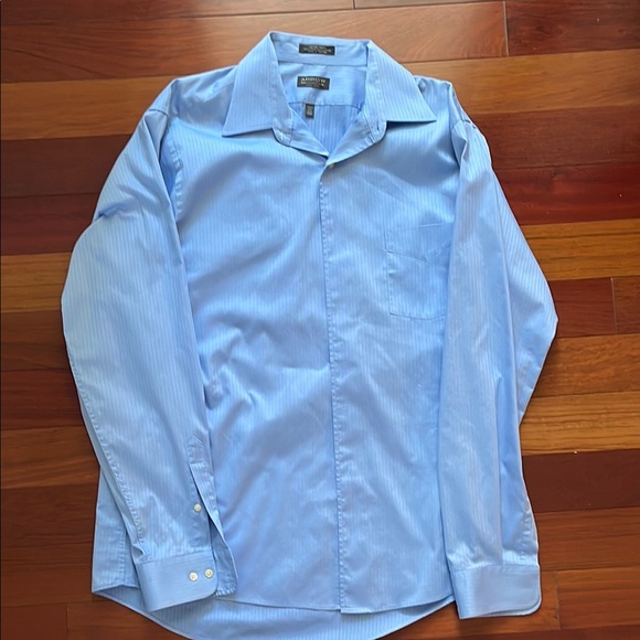 Men's Blue Dress Shirt - Picture 1 of 4